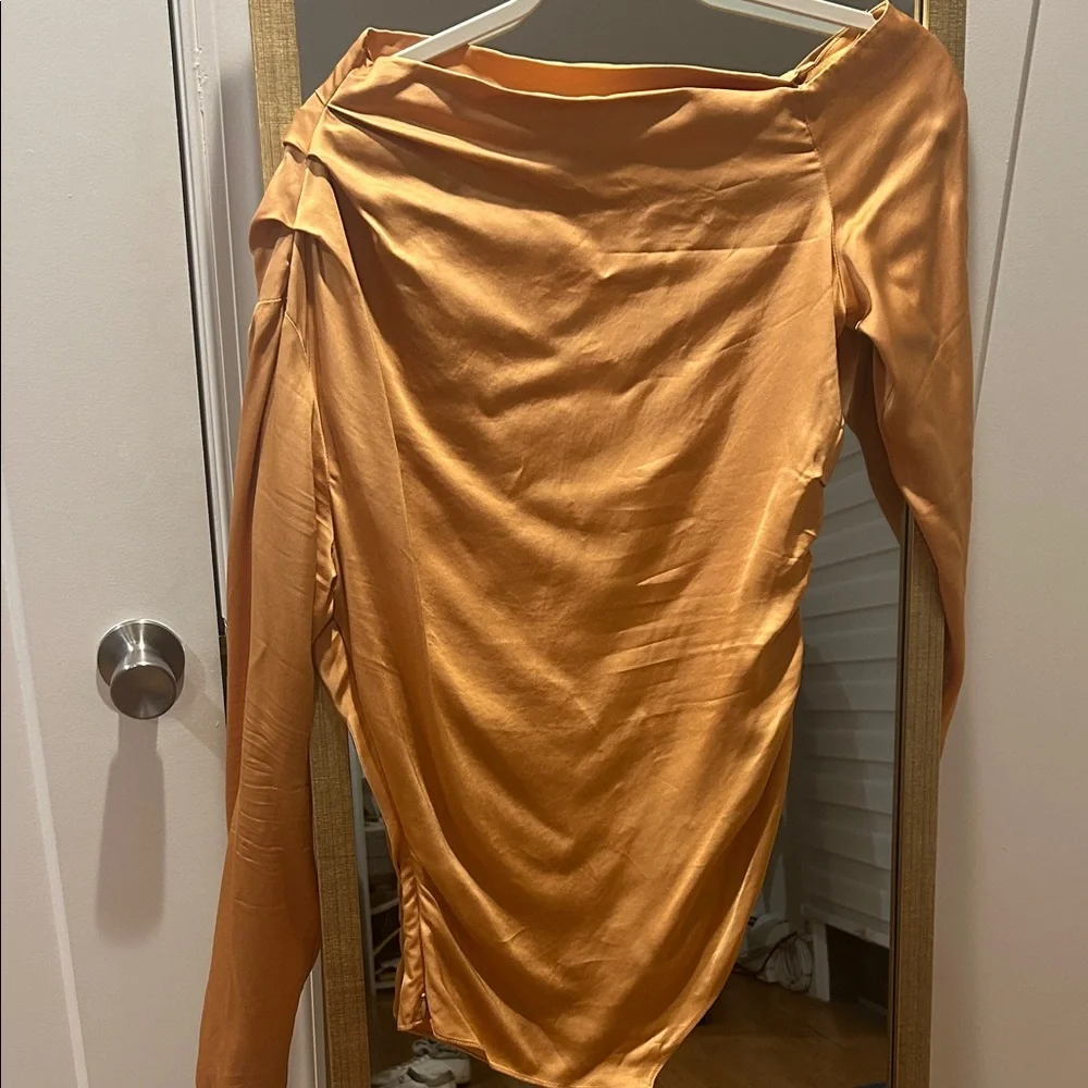 A.L.C. Tangerine Long Sleeve Top - Picture 2 of 4